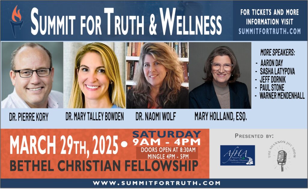 Summit for Truth and Wellness, March 2025 flyer